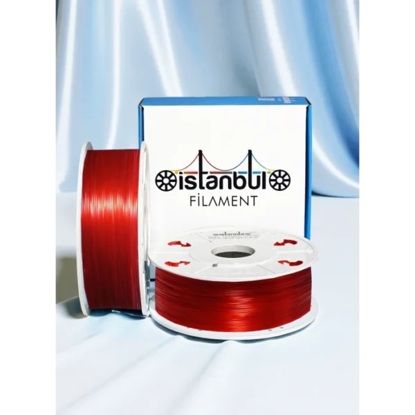 PLA + 500mms Transparan Kırmızı Renk 1KG